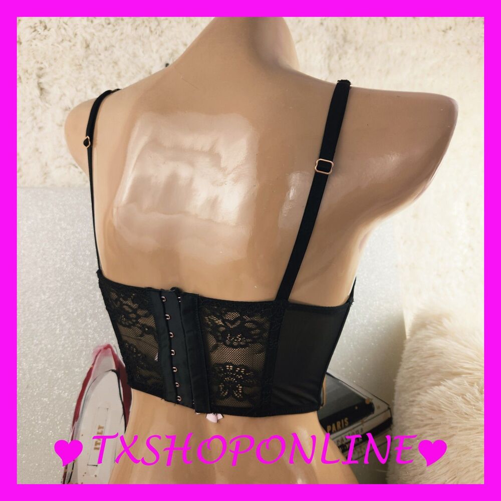 💗👙 Victoria's Secret Dream Angels black lace mini corset top👙💗 - Picture 5 of 6